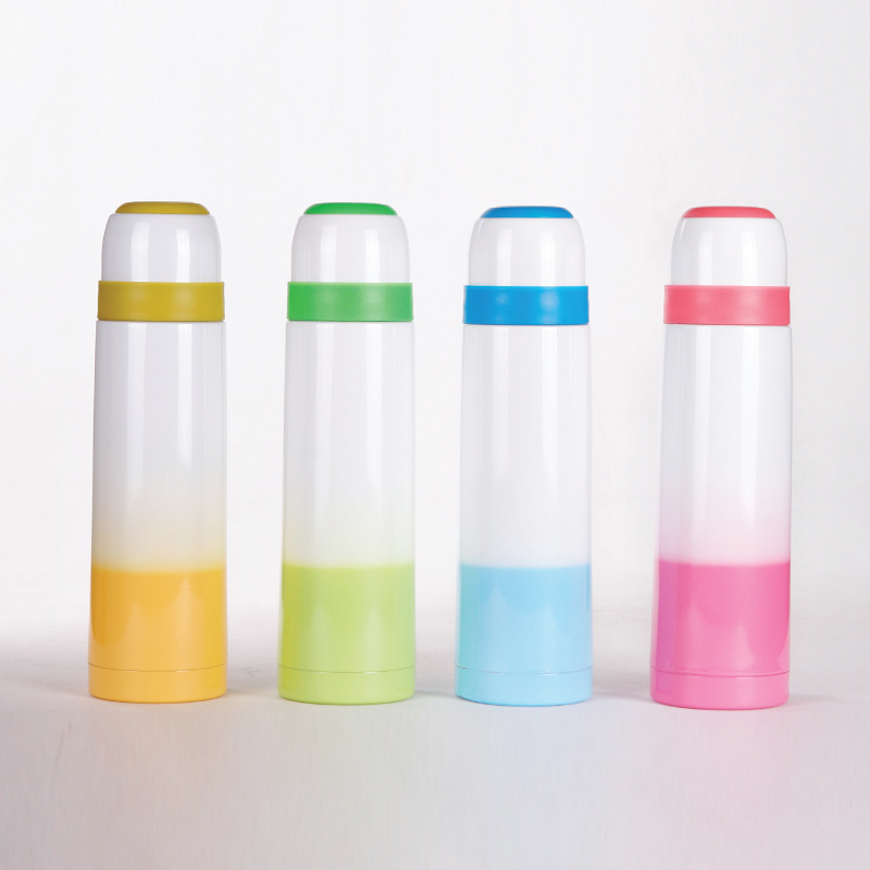 Factory direct supply of best-selling fashionable gradient double-layer stainless steel vacuum insulated cups, new type of water cups with LOGO printing full figure