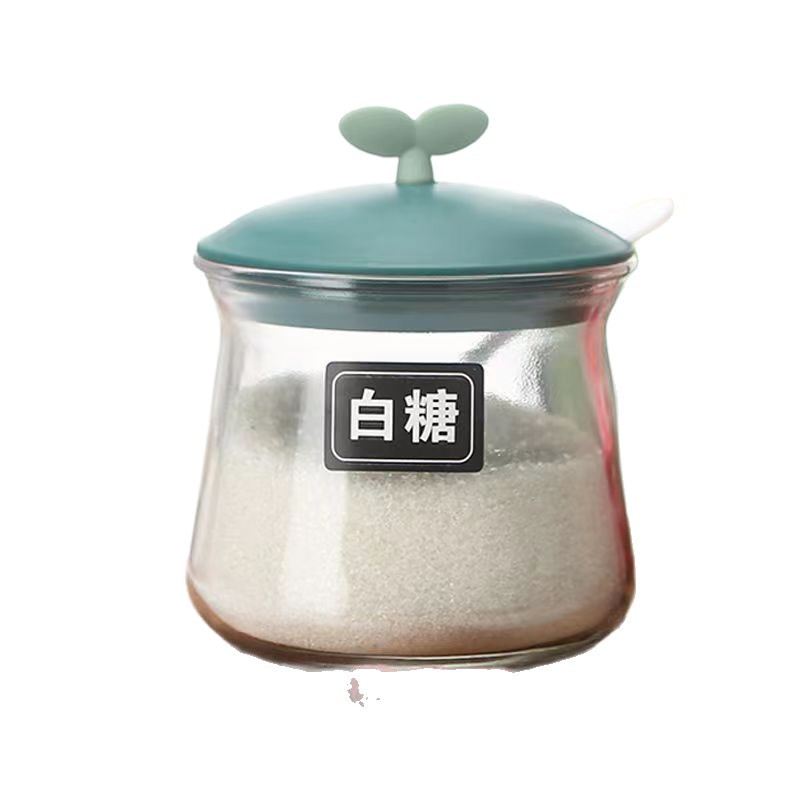 Factory-customized three-piece seasoning jar set with base, kitchen seasoning box, seasoning jar, seasoning jar and salt jar combination set Item Picture