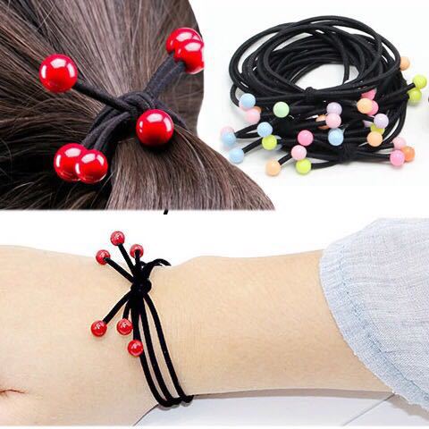 Two-yuan store general merchandise with free shipping, 1-2 yuan small items, Korean version basic high-elasticity thick hair band headwear factory direct sales details Picture