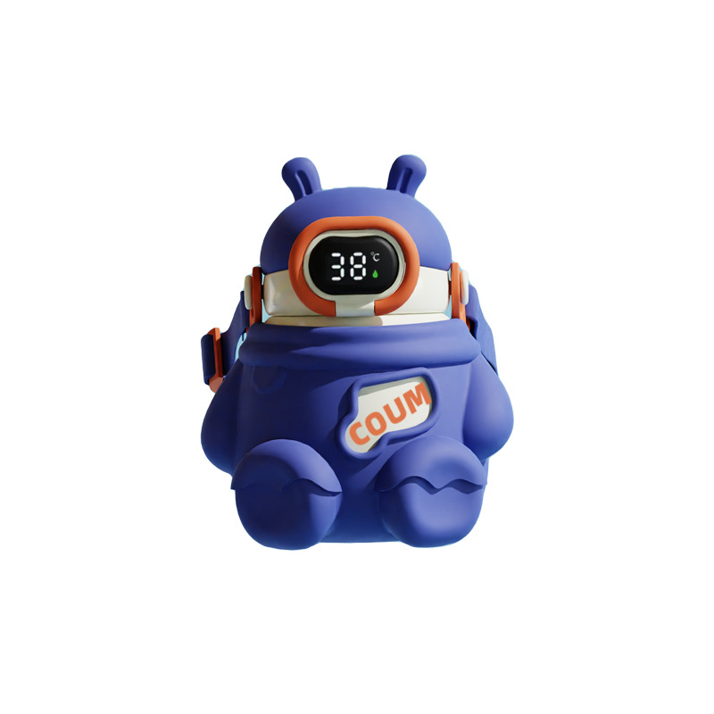 The new smart Momo Rabbit children's kettle insulated cup is made of 316 food-grade stainless steel with a high appearance level and comes with a straw Item Picture