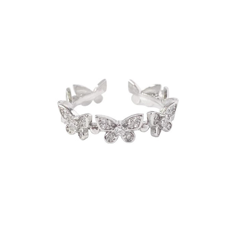 A niche, light luxury, and high-end butterfly opening ring for women on Instagram. It's a simple, individual, and versatile new trend ring Item Picture