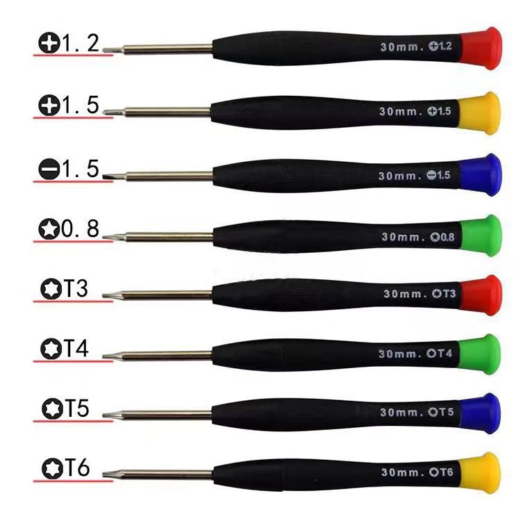45 steel reinforced blade head mobile phone disassembly, suitable for maintenance and disassembly tools, mostly color single screwdrivers details Picture