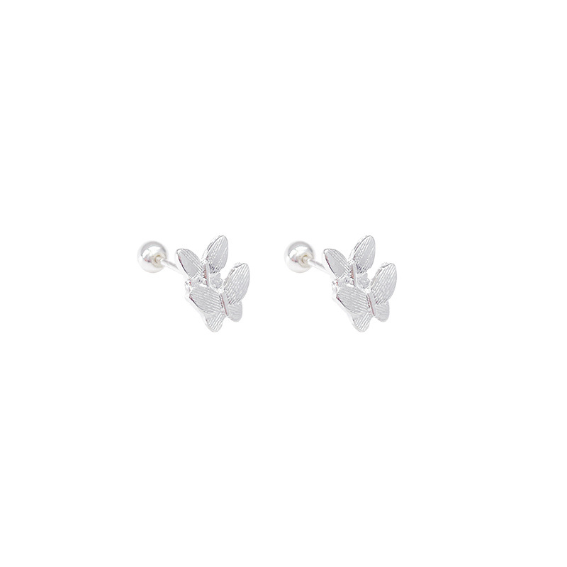 The cold and stylish double-layer butterfly earrings for women, a new 2024 high-end design and elegant stud earrings, are a light luxury bestseller Item Picture