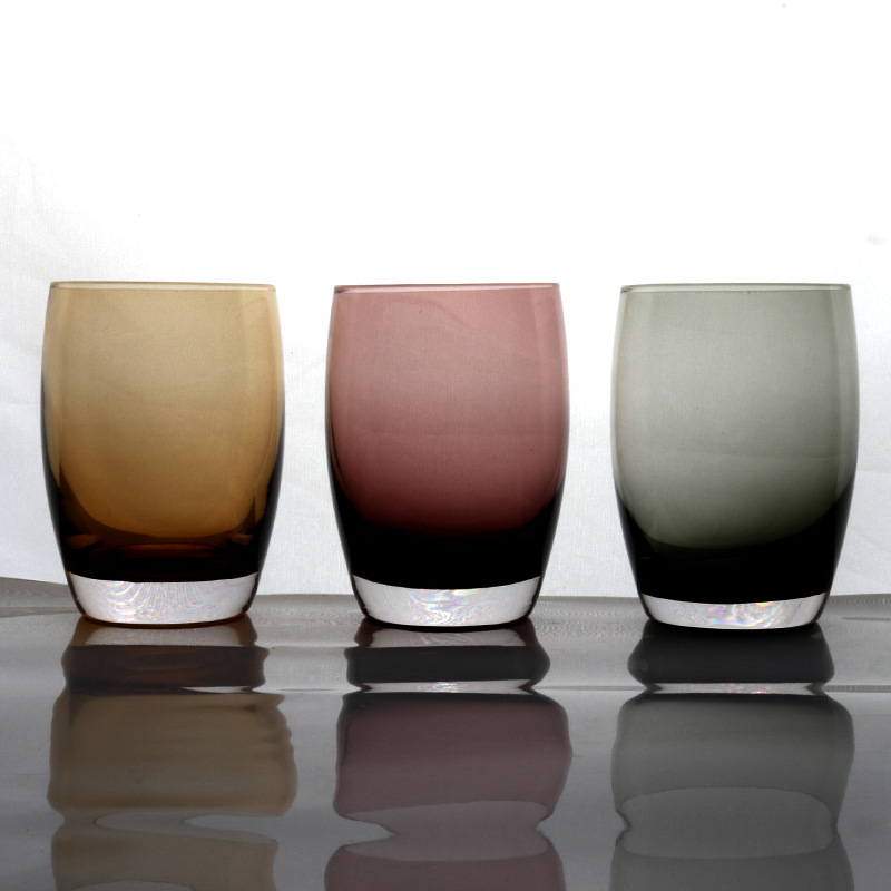 Direct-sale glass water cups, glass cups, colored cups, raw color cups, guest room mouthwash cups, tea cups, beverage cups, hotel supplies details Picture