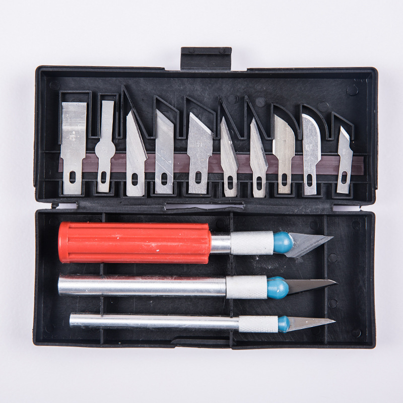 Factory wholesale 13PC engraving knives, metal wood engraving knives, engraving knives, utility knives, fruit engraving knives, wood engraving knives and other tools Item Picture