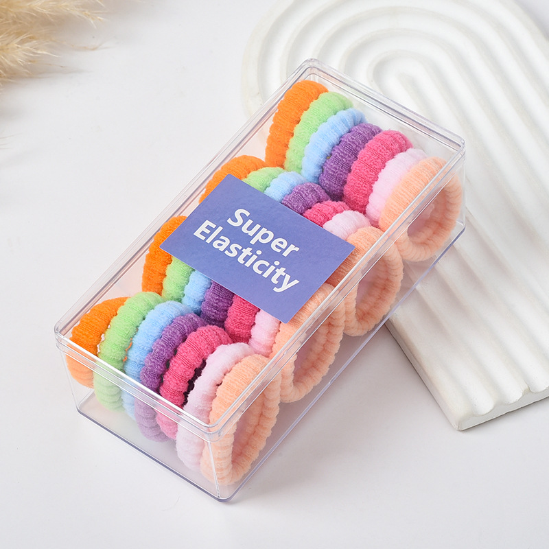 Children's hair bands do not damage hair, high ponytail hair ties, hair ties for girls, durable high-elasticity rubber bands, little girls' leather covers Application Scenario