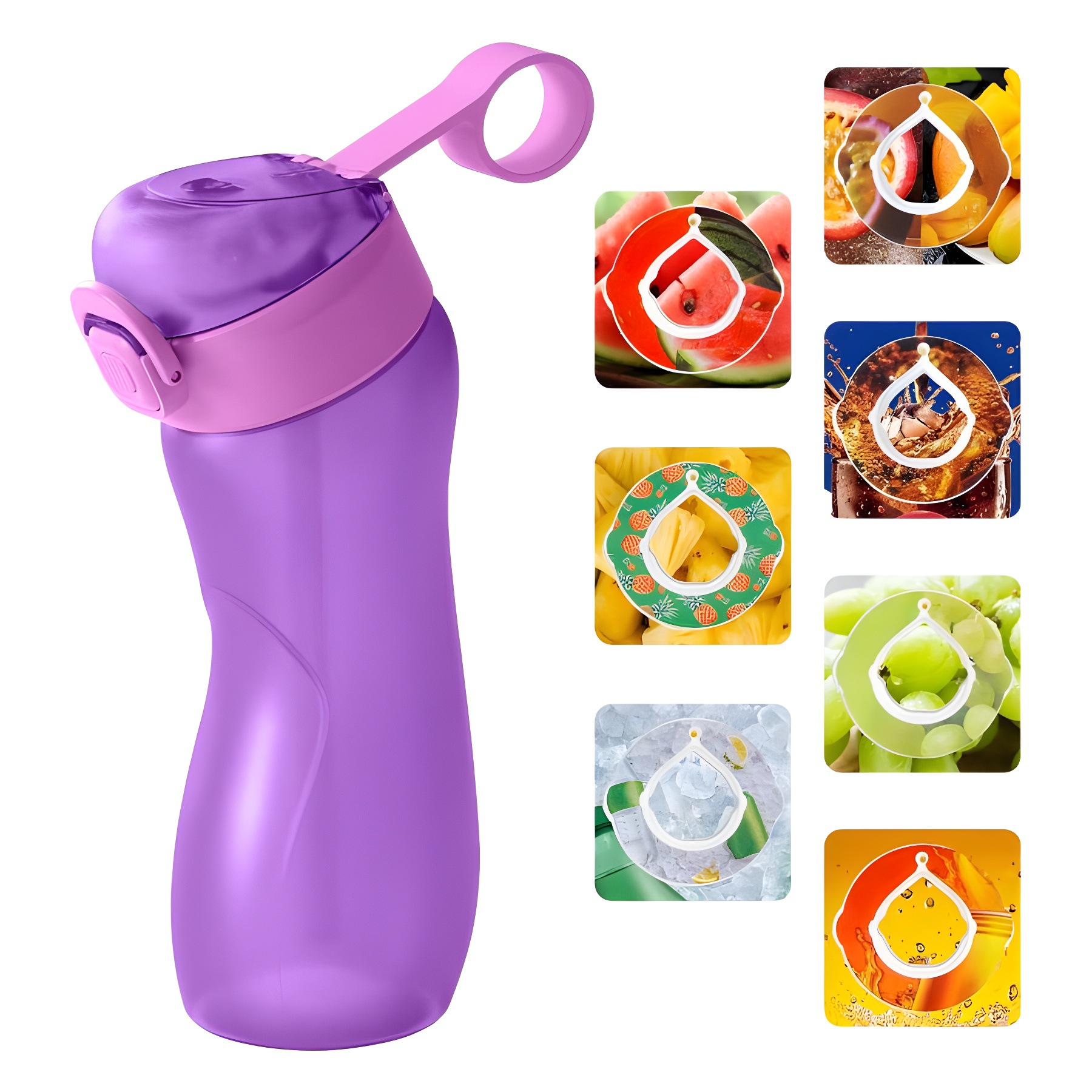2024 New Playful Cup, Scented Cup, fashionable outdoor scented water Cup, Portable Sports Cup, Straw Bouncing Cup Item Picture