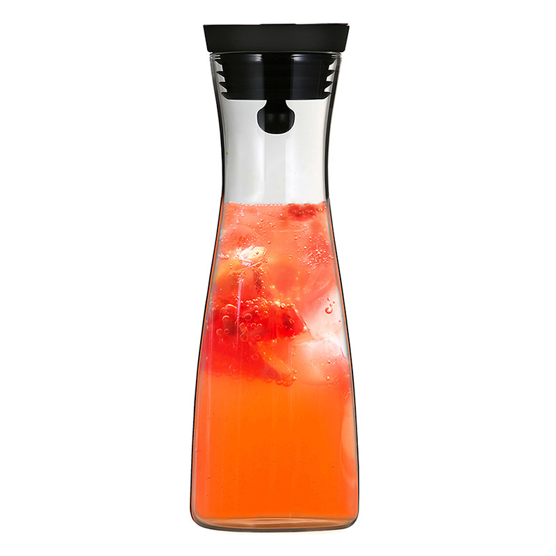 Household transparent glass cold water kettle, creative high borosilicate glass kettle, boiling water kettle, juice kettle, cooling water kettle, tying pot Item Picture