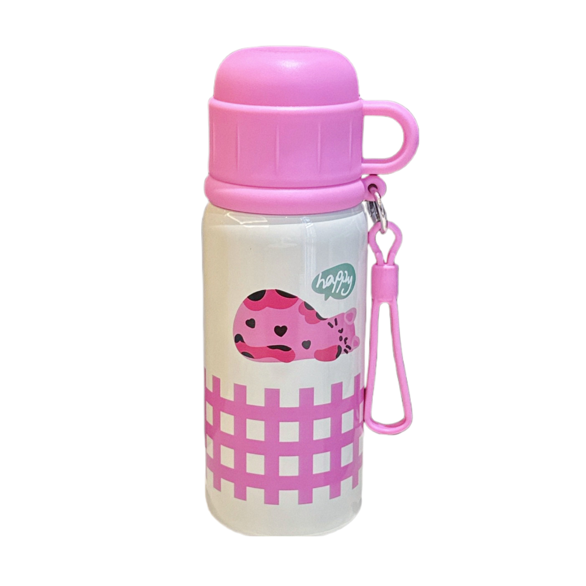 Cartoon animal insulated cup, cute style, high appearance level, new tea brewing cup, portable, dual-purpose with one lid, stainless steel cup Item Picture