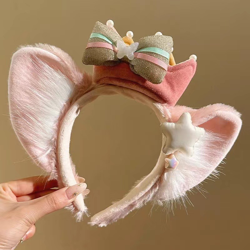 2025 New hair accessories: Star Dream Melody, Lina Belle headband, Bow, plush Hairpin, Amusement Park Photo Headband full figure