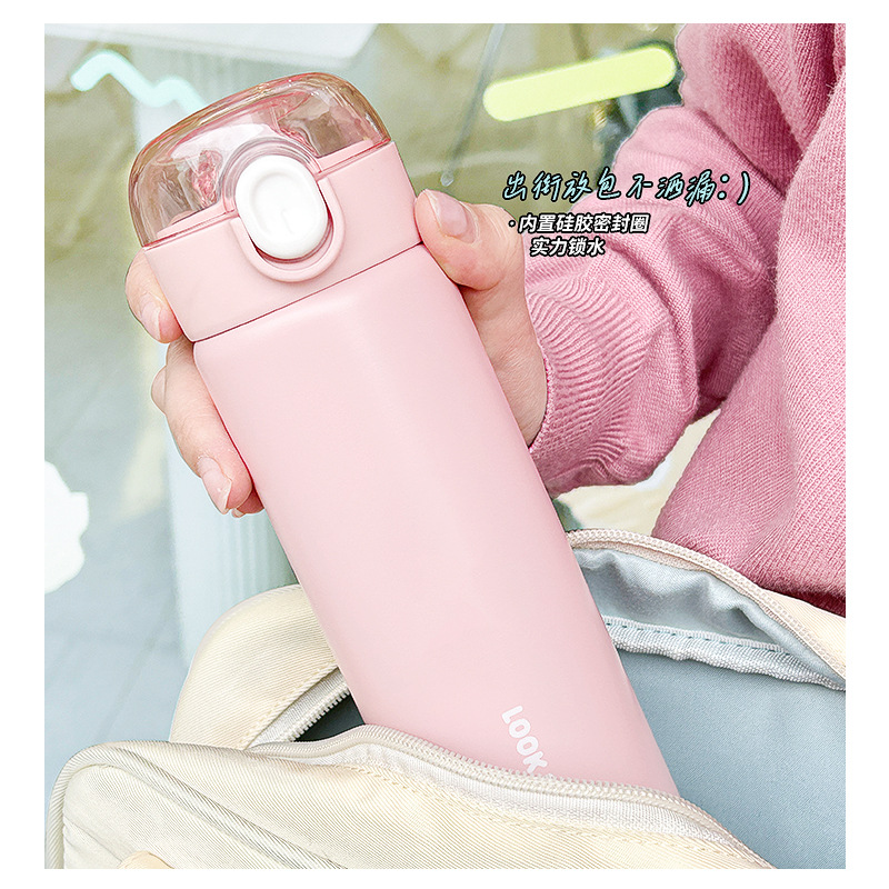 Girls' insulated cup, 304 stainless steel, high appearance level, household student straw, portable sports water cup, anti-drop cup Application Scenario
