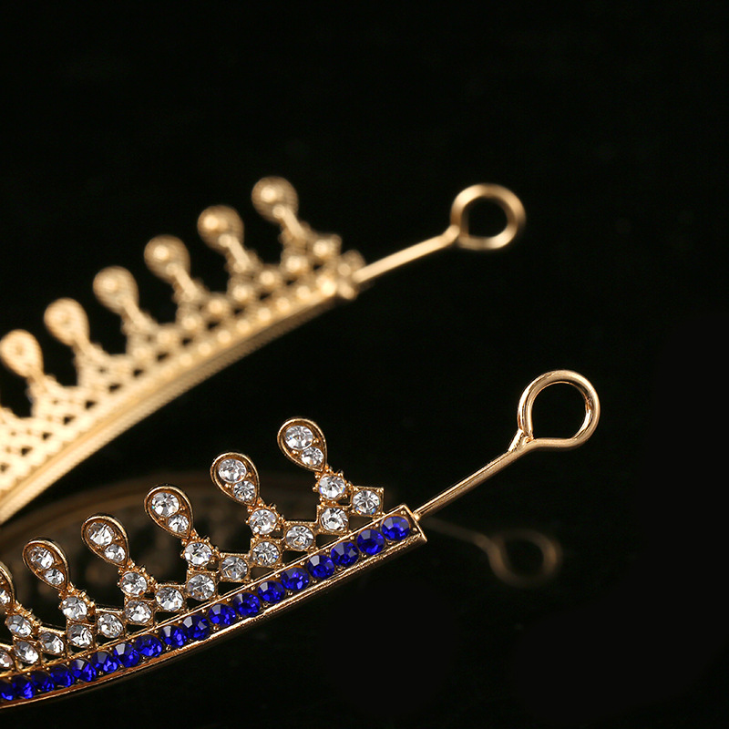 Korean-style crown headwear, hair accessory, rhinestone, fashion queen, wedding accessories, wedding ornaments, versatile photography hair crown Application Scenario