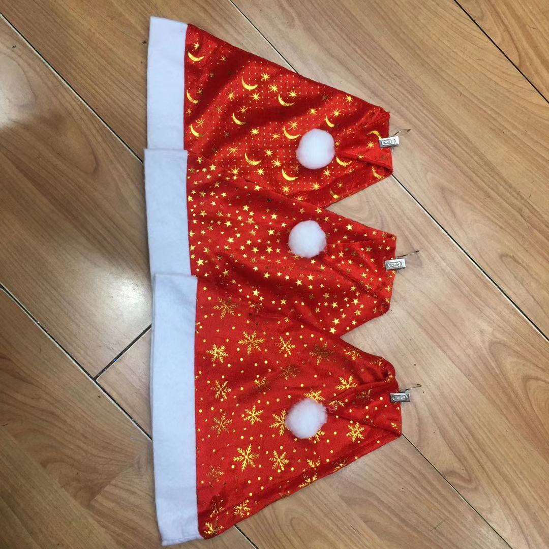 Wholesale of new velvet snowflake moon star Christmas hats, adult Santa Claus hats, holiday dress-up gifts Application Scenario
