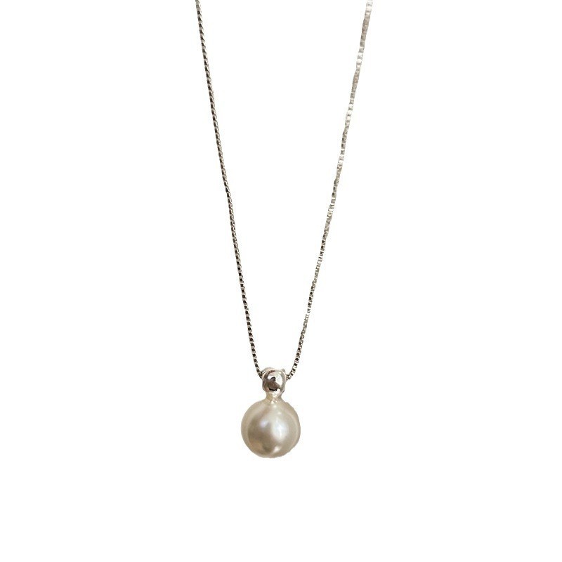 Dopamine Girl Summer Necklace, colorful candy design, collarbone chain, fresh and elegant, versatile pearl necklace Item Picture