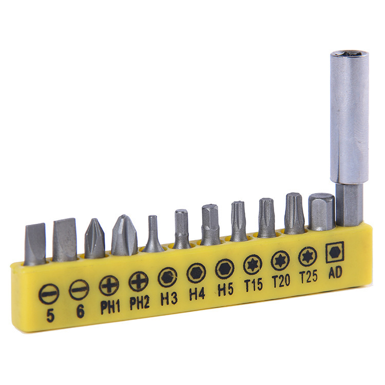 Rechargeable drill accessories, electric drill gifts, one-character cross screwdriver head combination sleeve set, rechargeable drill screwdriver head connection rod Application Scenario