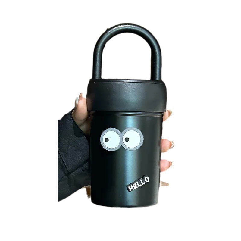 A simple, niche and high-end direct drinking cup for female students, 2024 new model water cup, high appearance level, 316 stainless steel insulated cup, ins Item Picture