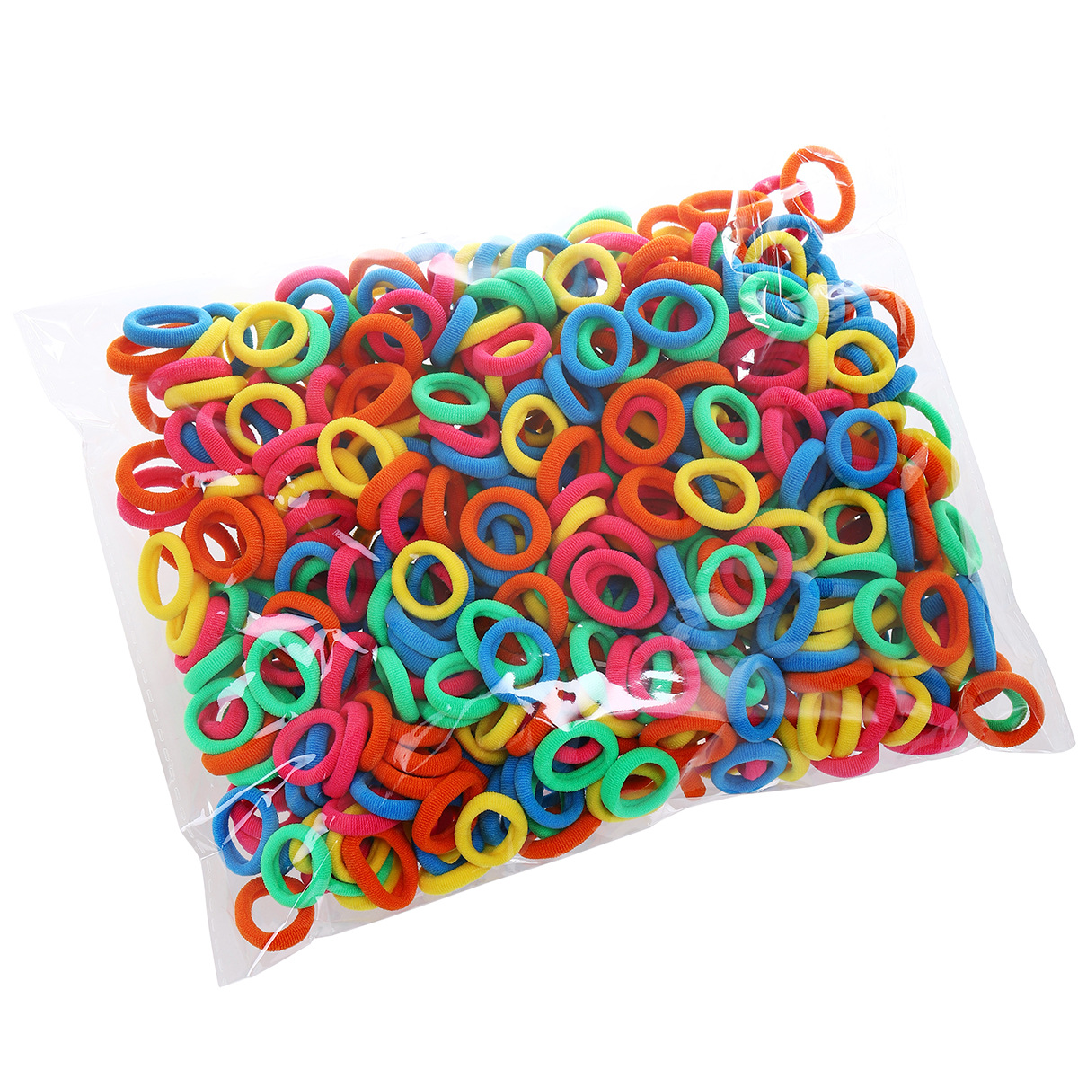 Children's hair-safe towel ring 500 pieces, high-elasticity rubber band, little girl thumb rubber band hair ring, baby's head Item Picture