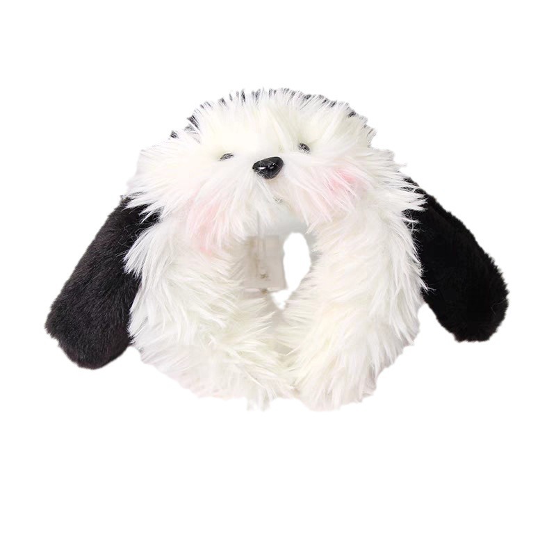 Cute and fluffy puppy hair band, girlish heart, special hair band for washing the face, applying facial masks and makeup, hair accessory Item Picture