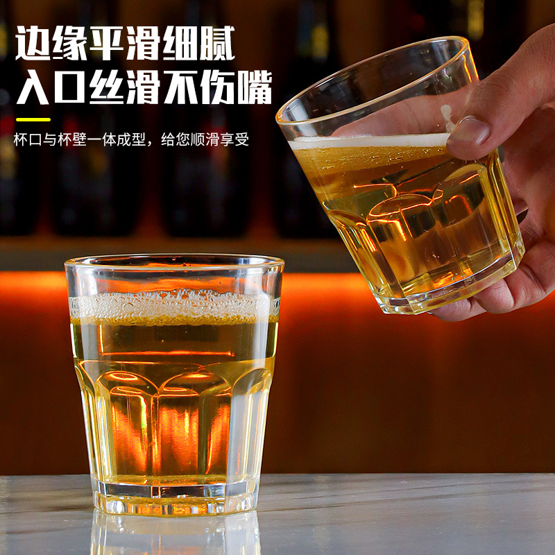 Acrylic cups, commercial KV-specific beer mugs, plastic bar anti-drop octagonal cups, PS white spirit cups, small wine glasses details Picture