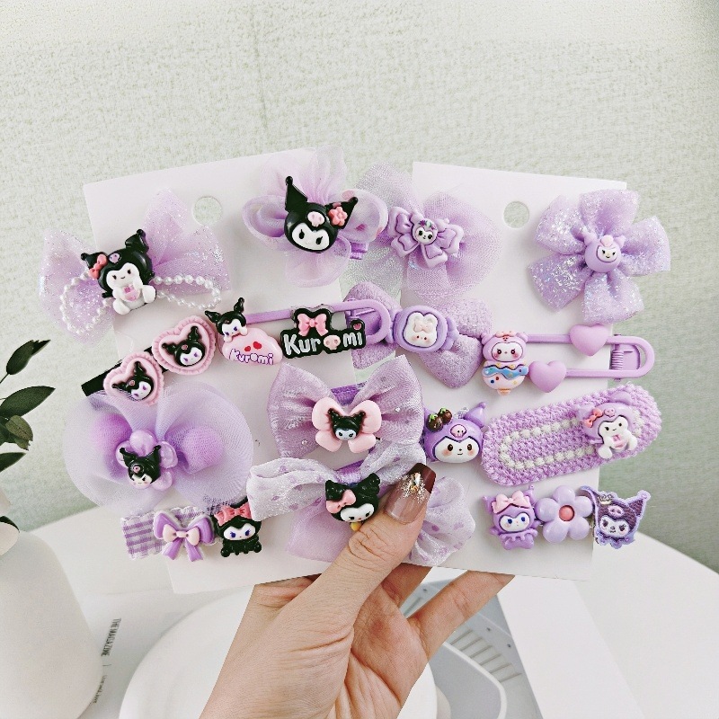 Kulomi's new hair clips are cute cartoon lace bow hair clips and hair accessories that won't damage bangs or break hair Application Scenario