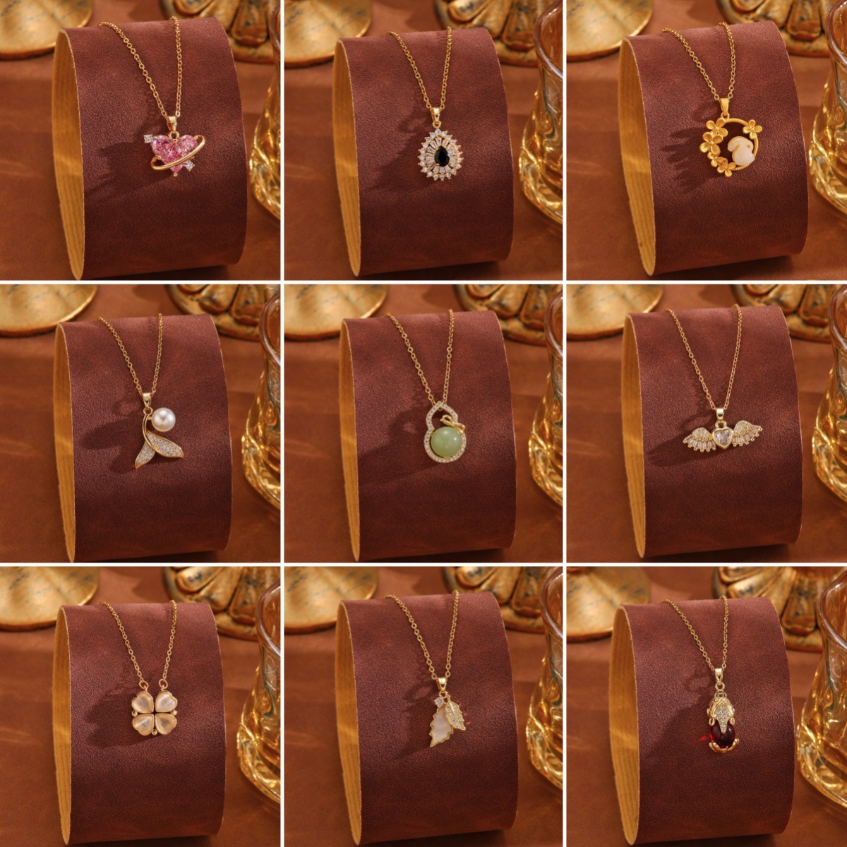 Titanium steel non-fading diamond-encrusted necklace for women, light luxury and high-end feel, collarbone chain design sense, niche jewelry, sweater chain wholesale full figure