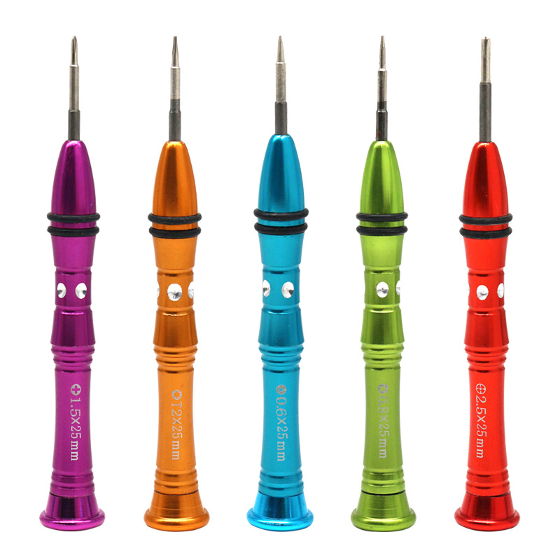 Factory wholesale cross-shaped flat-head screwdrivers, special self-strengthening magnetic screwdrivers for notebook and mobile phone repair and disassembly, Plum Blossom T6 Item Picture