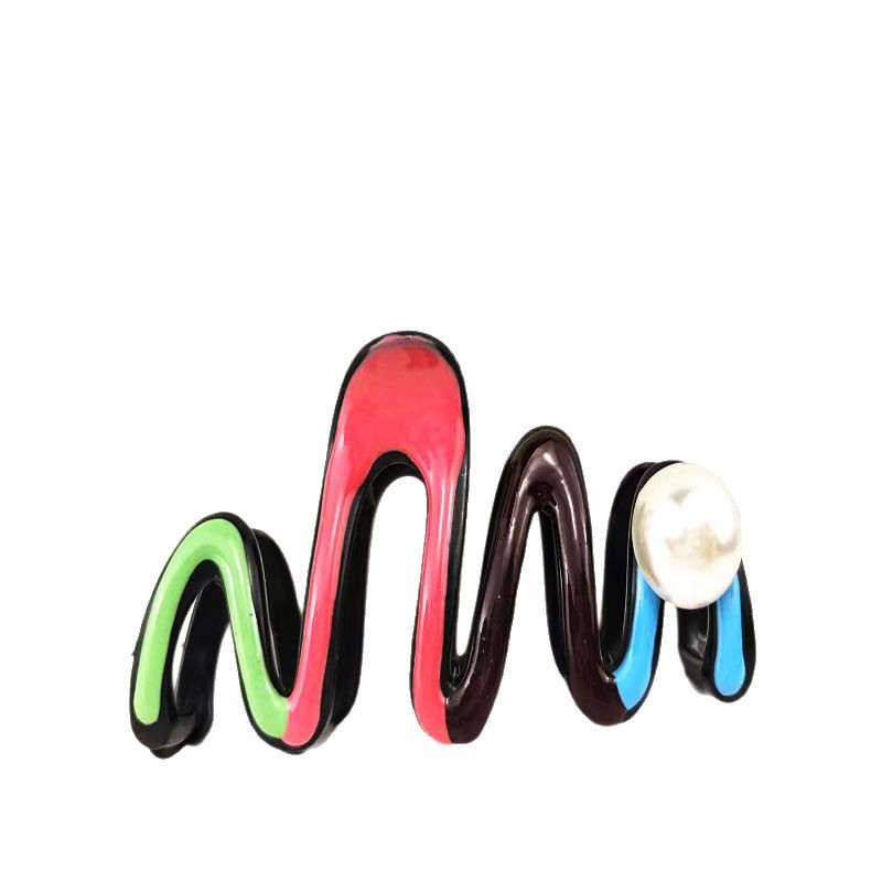 Sweet gradient butterfly clip, women's high-end updo, shark clip, large hair clip, summer hair volume, hair clip headwear Item Picture