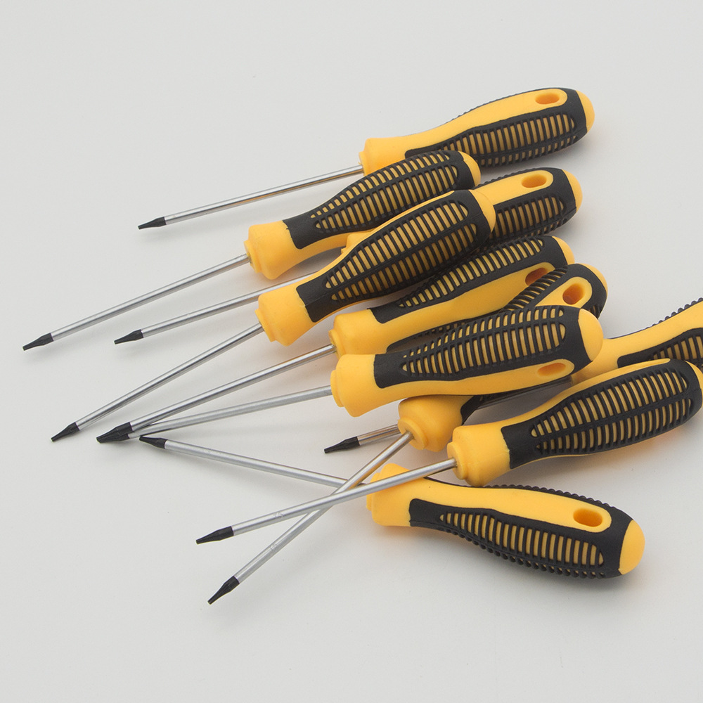 Eco-friendly handle of the plum blossom screwdriver, plum blossom screwdriver T4, T5, T6, T7, T8, T9, T10 Specification drawing