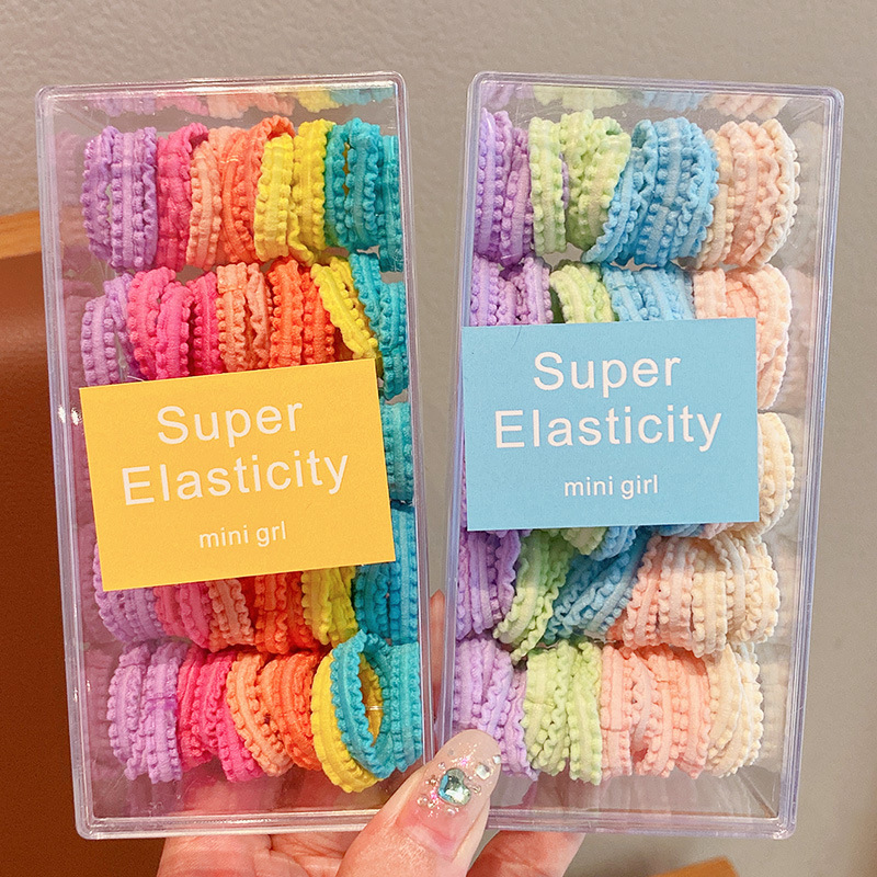 Children's hair bands do not damage hair, high-elasticity hair ties, girls' hair ties, little girls' rubber bands, baby hair ties, headwear Specification drawing