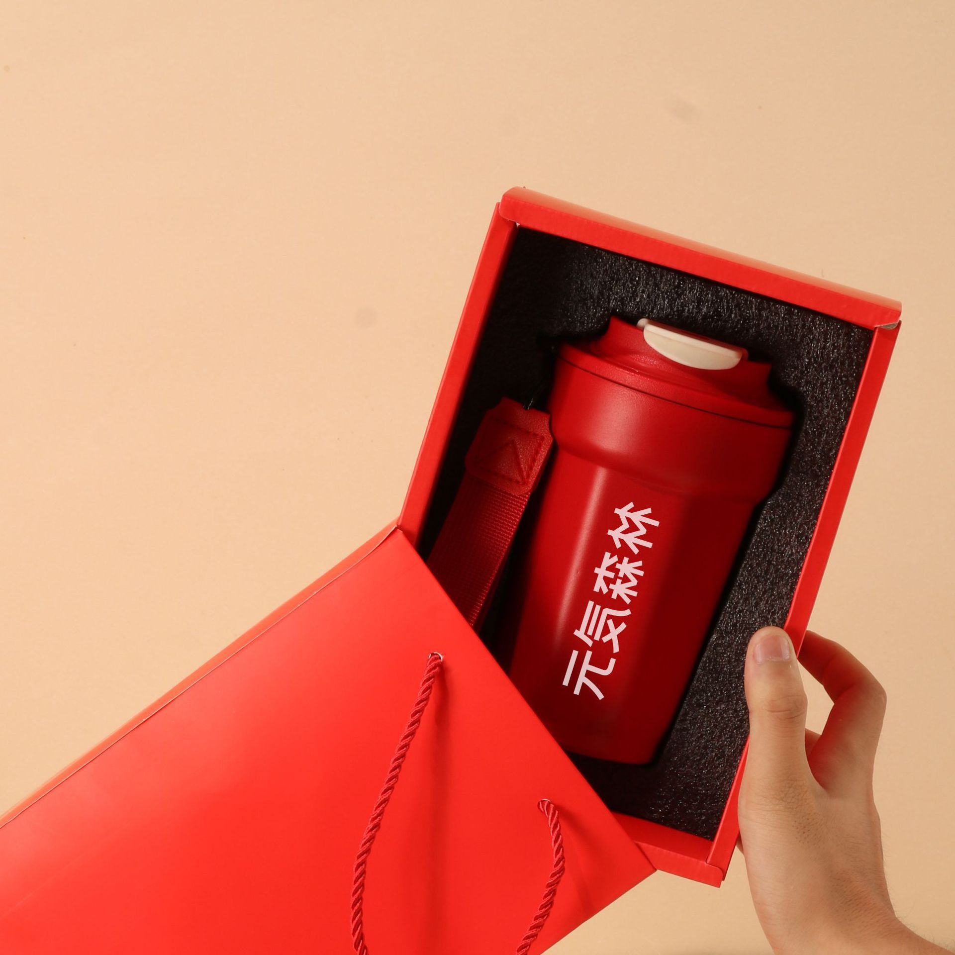 316 stainless steel octagonal coffee cup, high appearance level octagonal coffee cup, outdoor portable lanyard, car portable cup details Picture