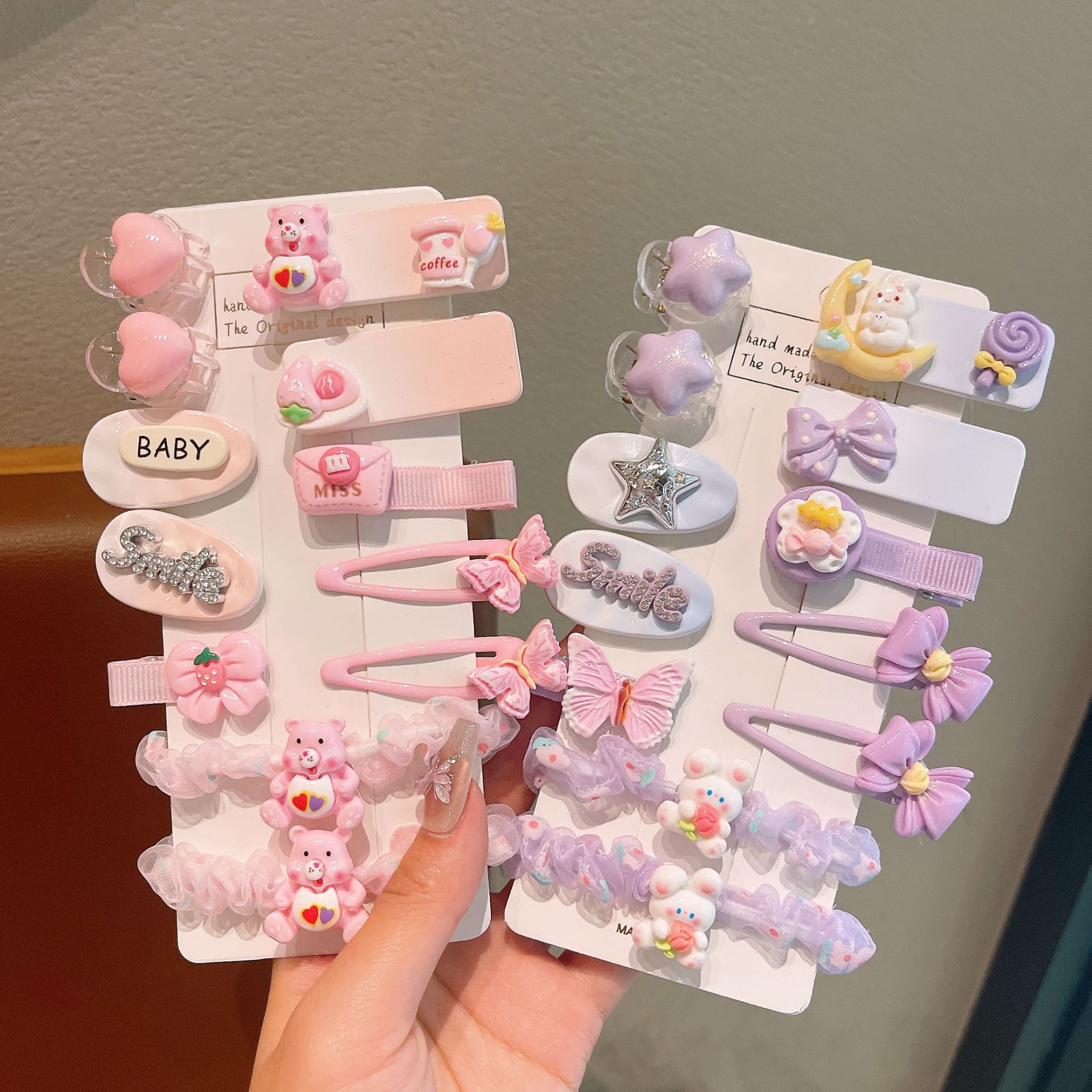 Sweet children's hair clips, super cute cartoon BB clips, cartoon hair bands, princess side clips, fairy candy-colored bangs clips Application Scenario
