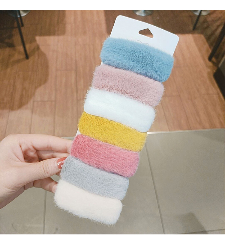 Japanese-style cute plush hair clips, bangs, side clips, headwear, water drop hair clips, elegant and trendy mink fleece BB clips, Chinese trend Application Scenario