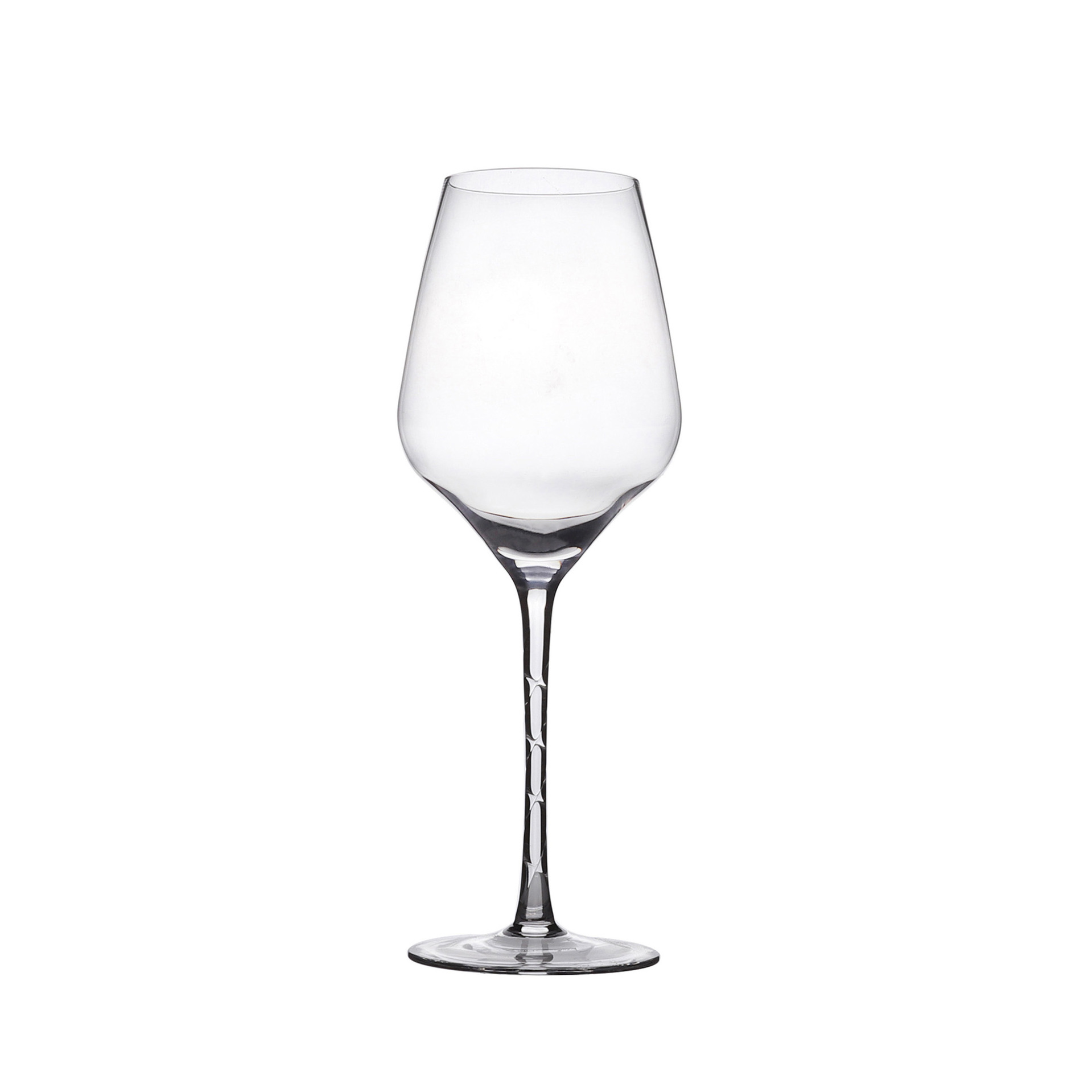 Creative twisted red wine glasses, champagne glasses, bar and restaurant household twisted crystal highball glasses, wine glasses Item Picture