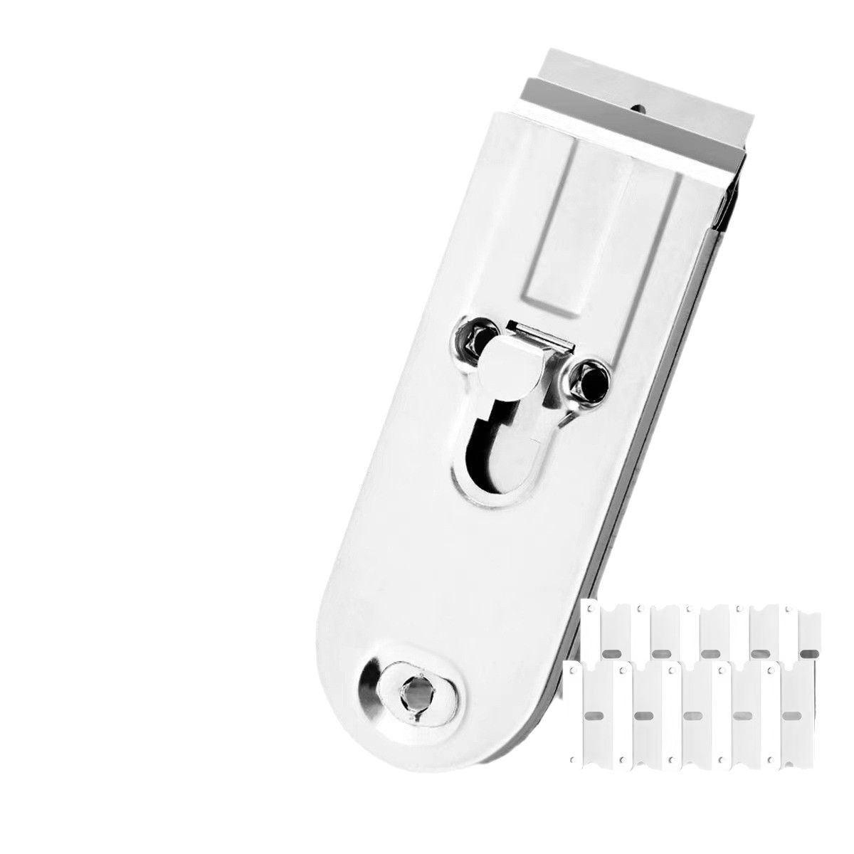 Multi-functional stainless steel glue removal scraper, telescopic cleaning, glass cleaning, floor grouting tool, wall plaster scraper, household Item Picture