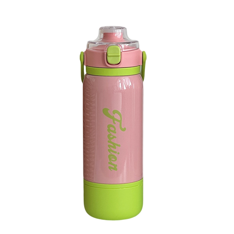 Portable and bouncy insulated cups with handles, fashionable large-capacity Yongkang insulated cups for students and couples, wholesale of water cups with high appearance standards Item Picture