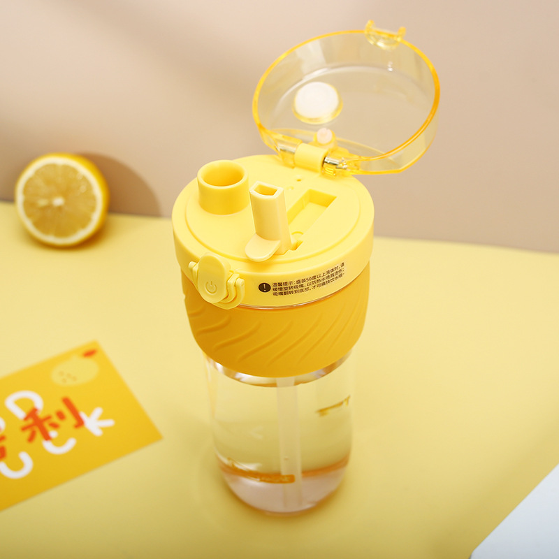 Wholesale of carefully selected Korean-style fashionable student couple coffee cups, summer creative candy-colored double-drinking cups and plastic water cups Specification drawing