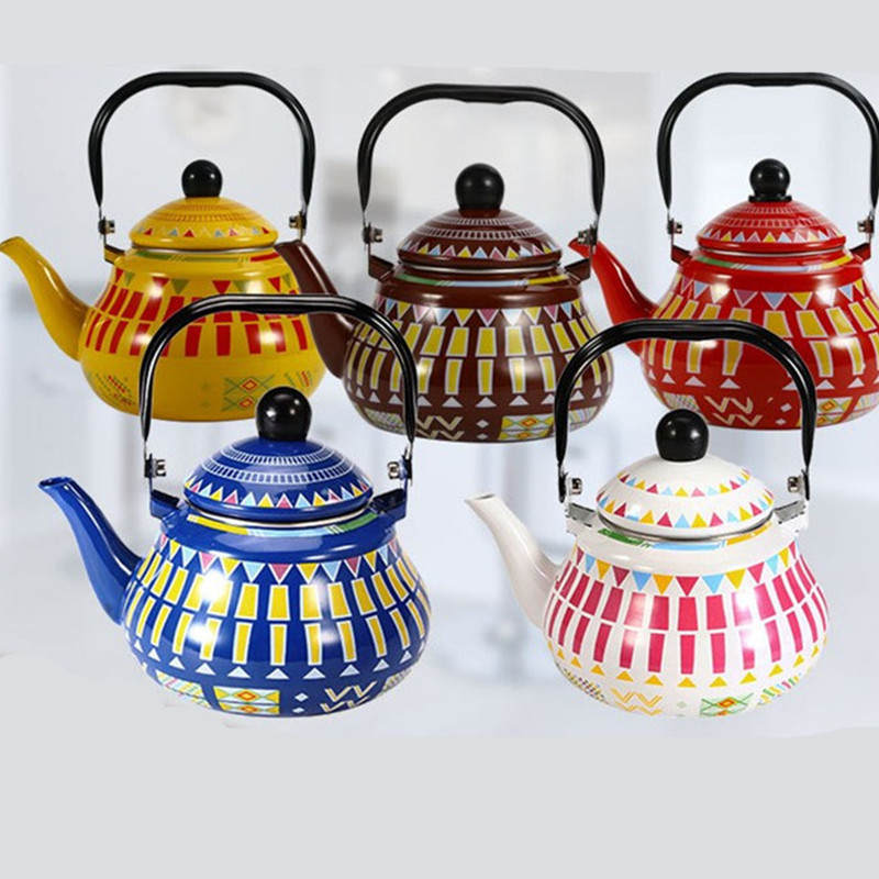 Middle Eastern enamel kettles, enamel enamel teapots, cooling water kettles, boiling water kettles, restaurant household tea kettles, enamel oil kettles, gas full figure