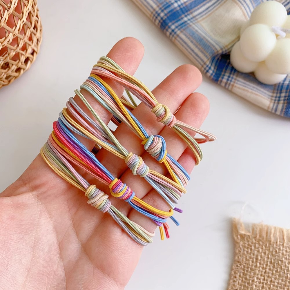 A fresh and elegant, super fairy-like hair tie, a popular Instagram minimalist leather band, basic handcrafted hair tying, hair bands, hair ties and headwear Specification drawing