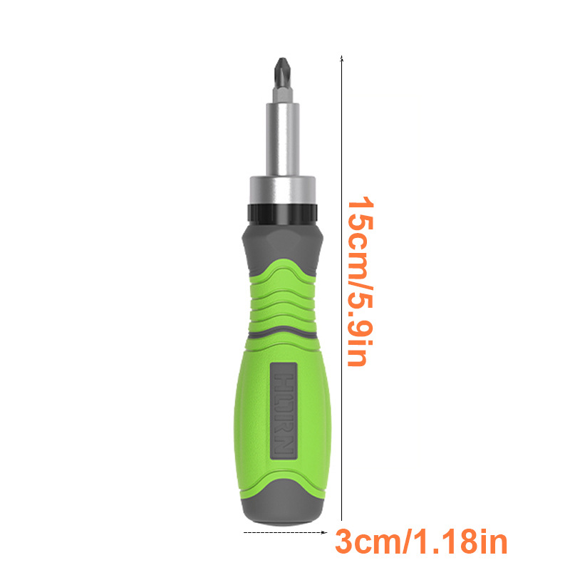 Ratchet screwdriver set, an industrial-grade multi-specification auto repair tool 11-in-1 precision cross-border bestseller undefined