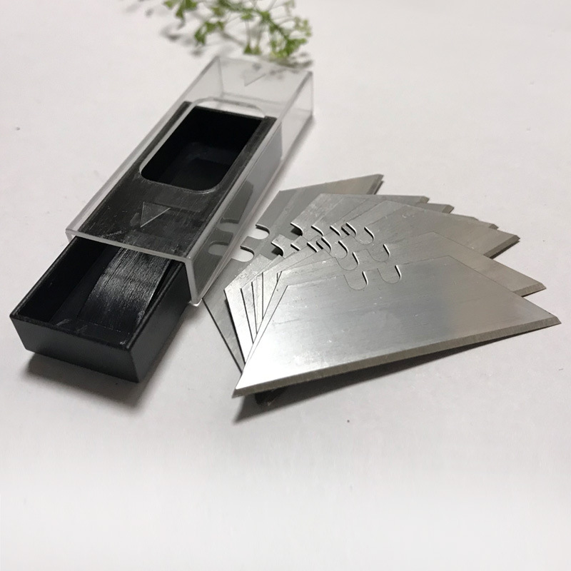 Wholesale black shell ultra-thick trapezoidal blades, folding blades, wallpaper, carpet, leather blades, T-shaped art blades full figure