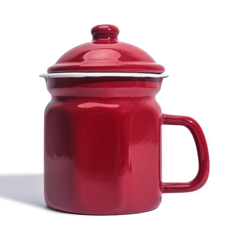 Factory wholesale household enamel oil kettles, enamel milk kettles, narrow-mouthed water kettles with LIDS, enamel kettles, 2L coffee kettles Application Scenario
