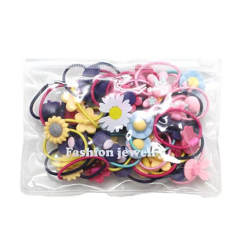 Children's hair accessories, flower hair bands, non-damaging hair ties, baby hair bands, elastic and good for tying hair, little girls' hair ties Item Picture