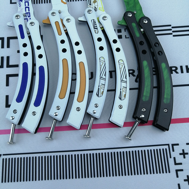 Butterfly Blade csgo game, Butterfly Blade, unedged swing blade, Butterfly Blade Training Blade, all-steel Butterfly Blade, cool tool details Picture