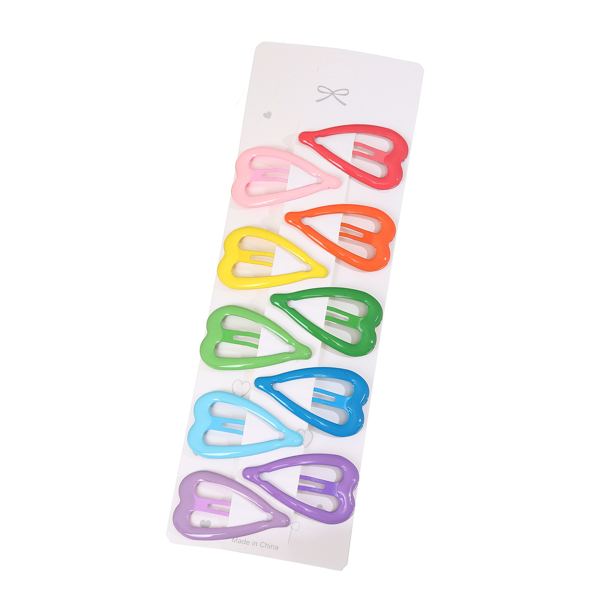 Dopamine Children's colorful water drop Flower Hair clip, alloy baby girl cartoon cute girl side clip Item Picture