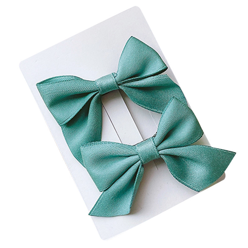 Children's bow hair clips, girls' princess super fairy-like fabric flower clips, girls' broken bangs without damaging hair hairpins Item Picture
