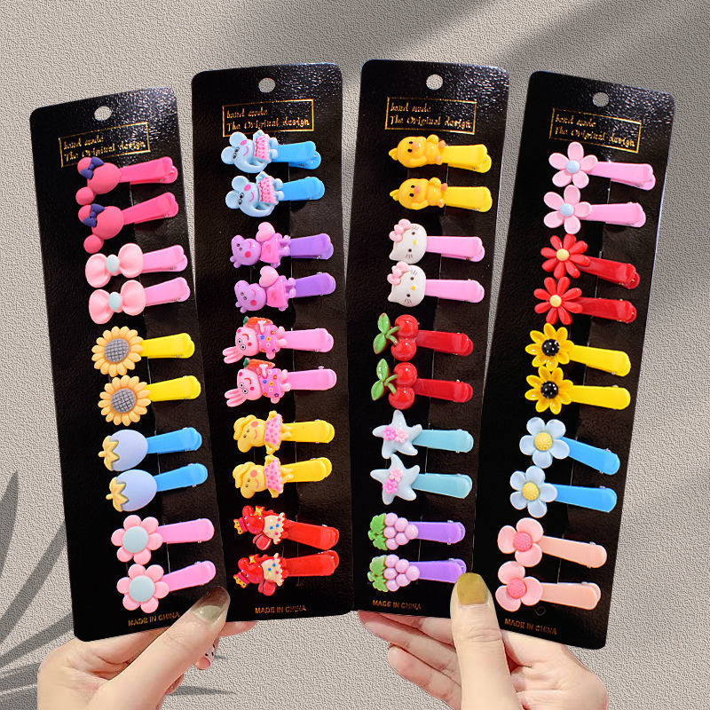 3.5cm plastic duckbill clip, candy-colored children's diy handmade hair clip, baby small hair clip, headwear and hair accessory Application Scenario