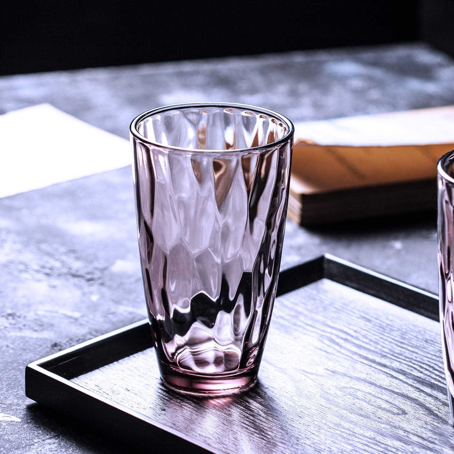 Green apple ice crack cup, colorant pair cup, hotel and guesthouse whisky glass, juice and beverage glass, household Specification drawing
