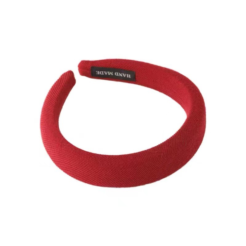 The retro pink series hairband sponge high skull top height-increasing headband is a new style for Korean female Internet celebrities to go out in 2022 Item Picture