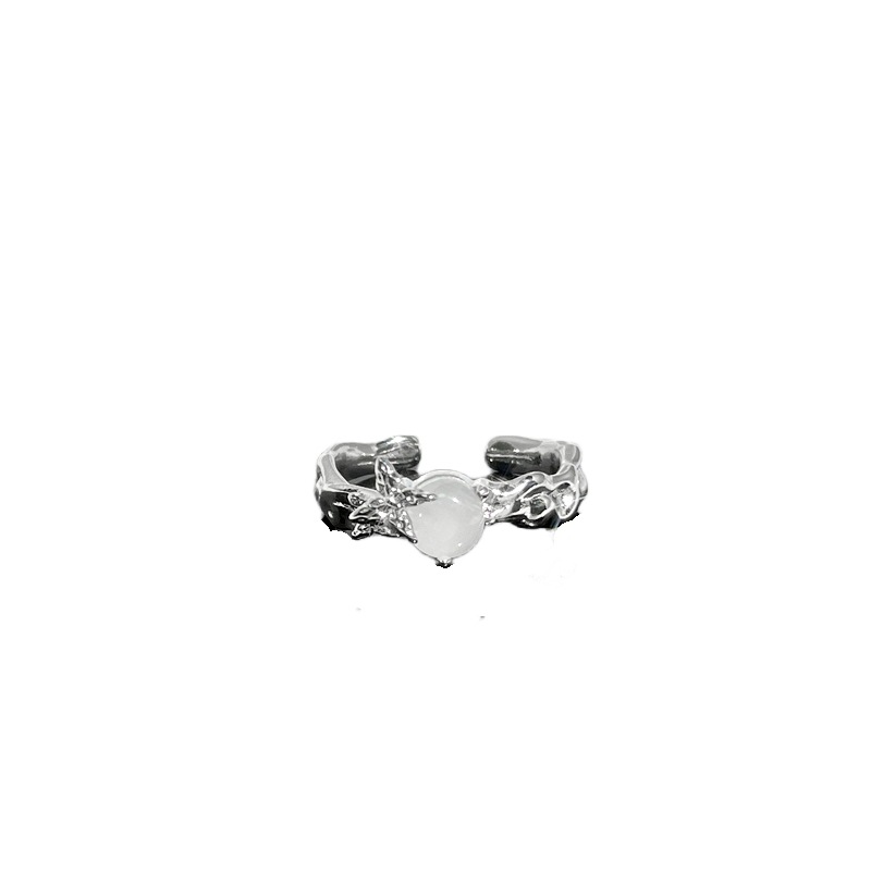 Korean version, niche and unique texture, irregular pleated open ring, simple, individual, exquisite and versatile ring for women Item Picture