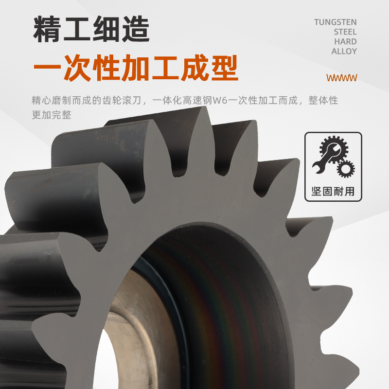 Cobalt-containing high-speed steel super-hard bowl-shaped gear shaping cutters with a 100-minute circle pressure Angle of 20 degrees are used to process quenched and tempered stainless steel parts Specification drawing